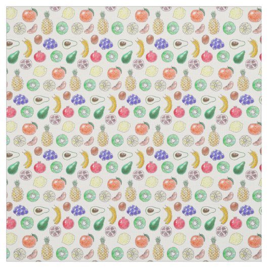 果実パターン ファブリック (見本)