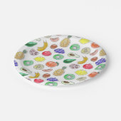 果実パターン ペーパープレート (アングル)