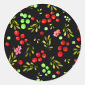 果実パターン ラウンドシール (正面)