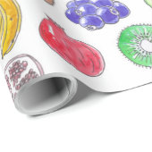 果実パターン ラッピングペーパー (ロールコーナー)