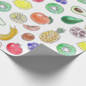 果実パターン ラッピングペーパー (角)