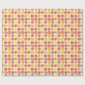 果実パターン ラッピングペーパー (フラット)