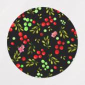 果実パターン ラベル (デザイン1)