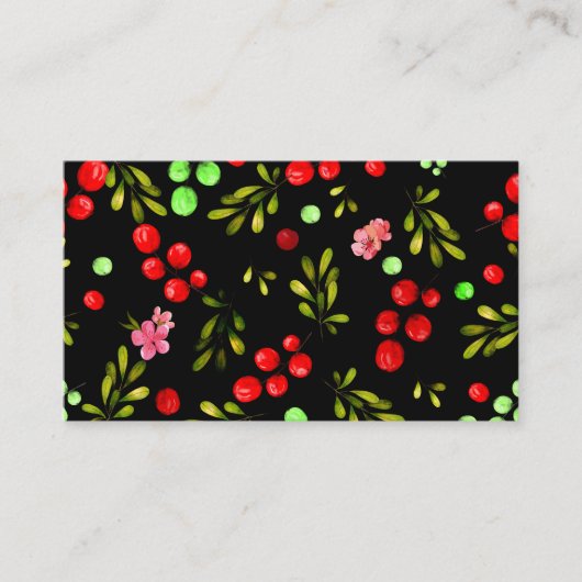 果実パターン 名刺 (正面)