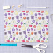 果実パターン 薄葉紙 (クラフト)