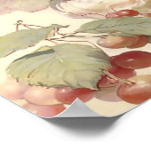 果実ビクトリアンの木の「さくらんぼの妖精」 ポスター (角)