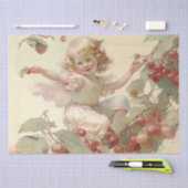 果実ビクトリアンの木の「さくらんぼの妖精」 薄葉紙 (クラフト)