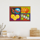 果実ファンシー ポスター (キッチン)