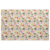 果実フリンゲリンゴはっきりしたかわいい熱帯果実柄 ファブリック (ヤード)