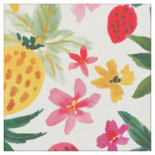 果実フリンゲリンゴはっきりしたかわいい熱帯果実柄 ファブリック (クローズアップ)