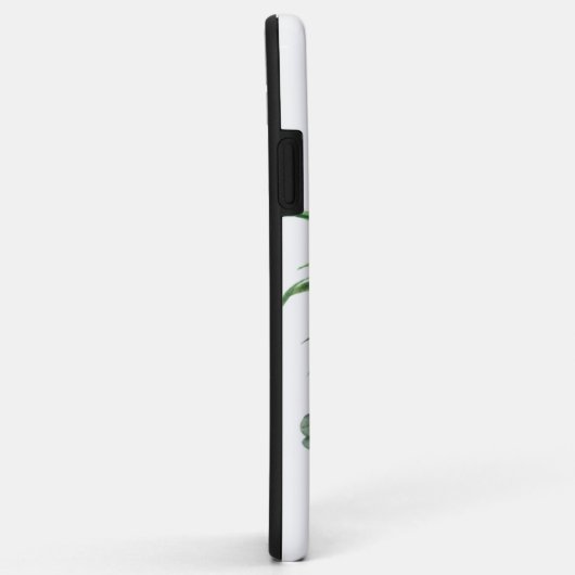 果実フローラパイナップルとハイビスカスとモノグラム Case-Mate iPhoneケース (裏面/右)