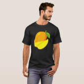 果実主義ビーガンのための黄色のマンゴー熱帯果実 Tシャツ (正面フル)