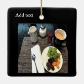 果実及びコーヒー セラミックオーナメント (裏面)