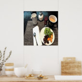 果実及びコーヒー ポスター (キッチン)