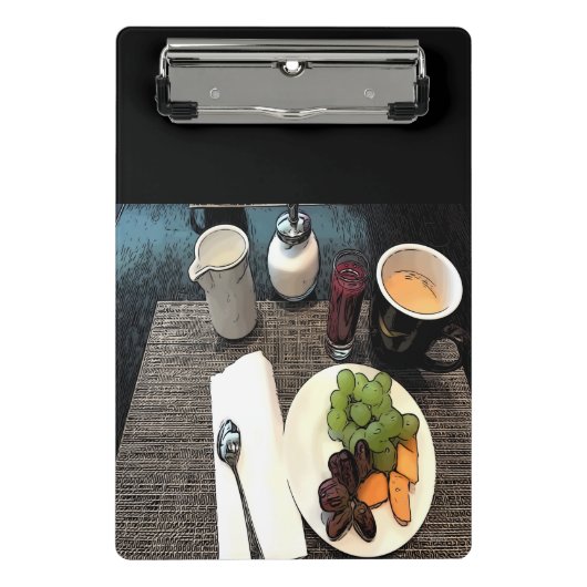 果実及びコーヒー ミニクリップボード (正面)