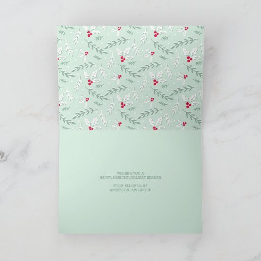 果実及び枝|休日の挨拶状 シーズンカード (内部)