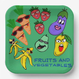 果実及び野菜 ペーパープレート