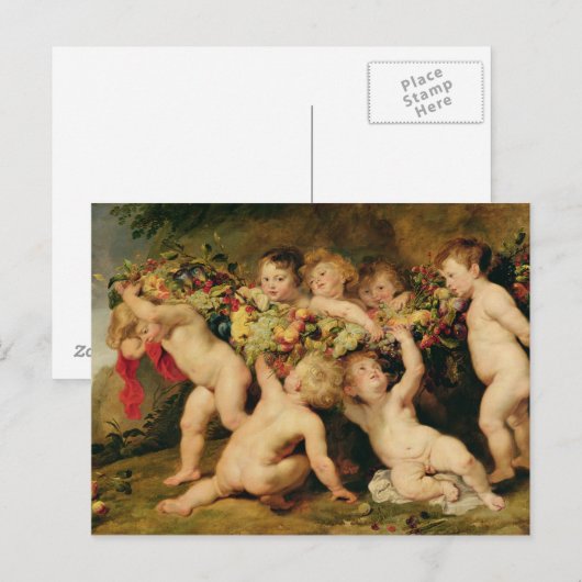 果実園， c.1615-17 ポストカード (正面/裏面)