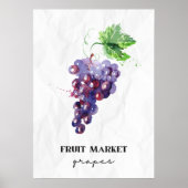 果実市場ブドウ ポスター (正面)