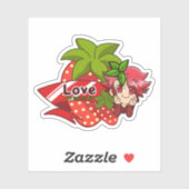 果実愛のチビ（小さくかわいく書いた感じ）節 シール (シート)