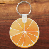 果実愛好家のためのジューシーなオレンジ キーホルダー (裏面)