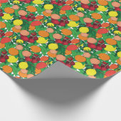 果実手描きスケッチパターン ラッピングペーパー (角)