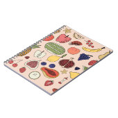 果実手描き模様 ノートブック (左側)