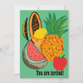 果実招待パーティー 招待状 (正面)
