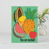 果実招待パーティー 招待状 (スタンド正面)