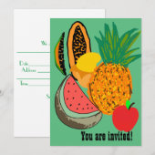 果実招待パーティー 招待状 (正面/裏面)