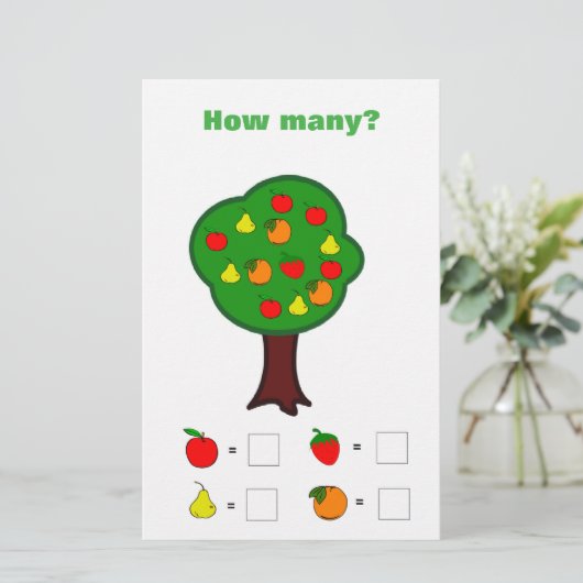 果実棚卸ワークシート 便箋 (スタンド正面)