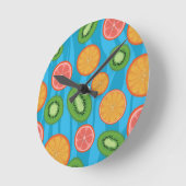 果実気分 ラウンド壁時計 (傾斜)