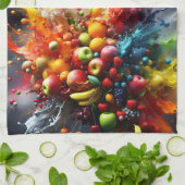 果実爆発 キッチンタオル (折り畳み)