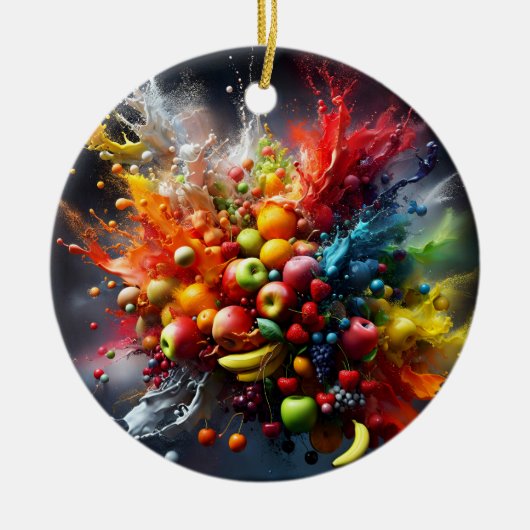 果実爆発 セラミックオーナメント (正面)