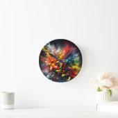 果実爆発 ラウンド壁時計 (ホーム)