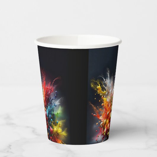 果実爆発 紙コップ (左)
