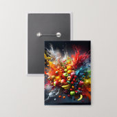 果実爆発 缶バッジ (正面/裏面)