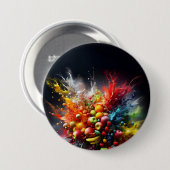 果実爆発 缶バッジ (正面&裏面)