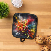 果実爆発 鍋敷き (トップダウン)