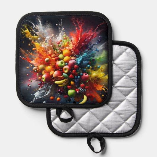 果実爆発 鍋敷き (正面/裏面)