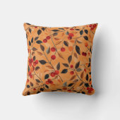 果実紅葉ニュートラルテクスチャ自然 クッション (裏面)