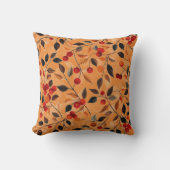 果実紅葉ニュートラルテクスチャ自然 クッション (正面)