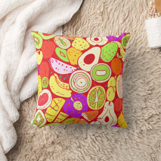果実素晴らしの模様の混合物買今 クッション (ブランケット)