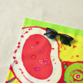 果実素晴らしの模様の混合物買今 ビーチタオル (インサイチュ)