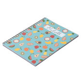 果実素朴模様 ノートブック (左側)