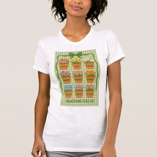 果実花ポットTシャツ Tシャツ (正面)