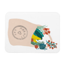 果実野菜が食料品を流出させた農家市場 マグネット