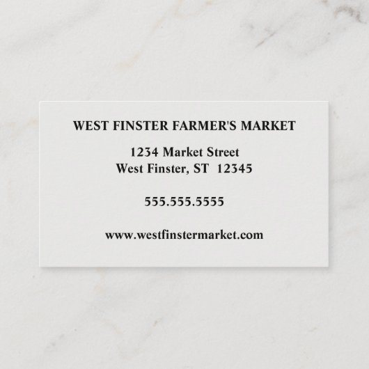 果実野菜フレームファーマーズマーケットCSA 名刺 (裏面)