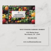 果実野菜フレームファーマーズマーケットCSA 名刺 (正面/裏面)