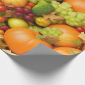 果実野菜繰り返しデザイン ラッピングペーパー (角)